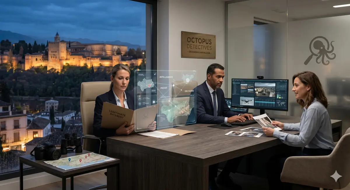 Equipo de Octopus Detectives, agencia de detectives privados en Granada